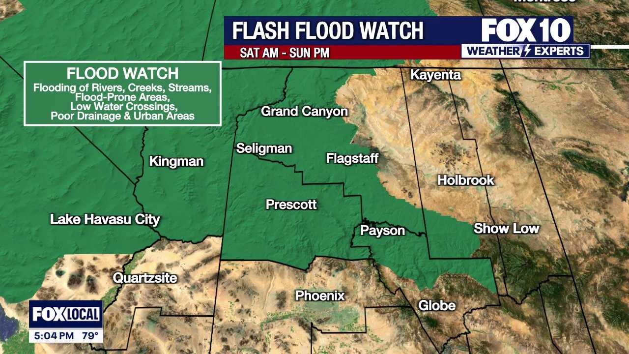 Rain chances and strong wind gusts move into Arizona