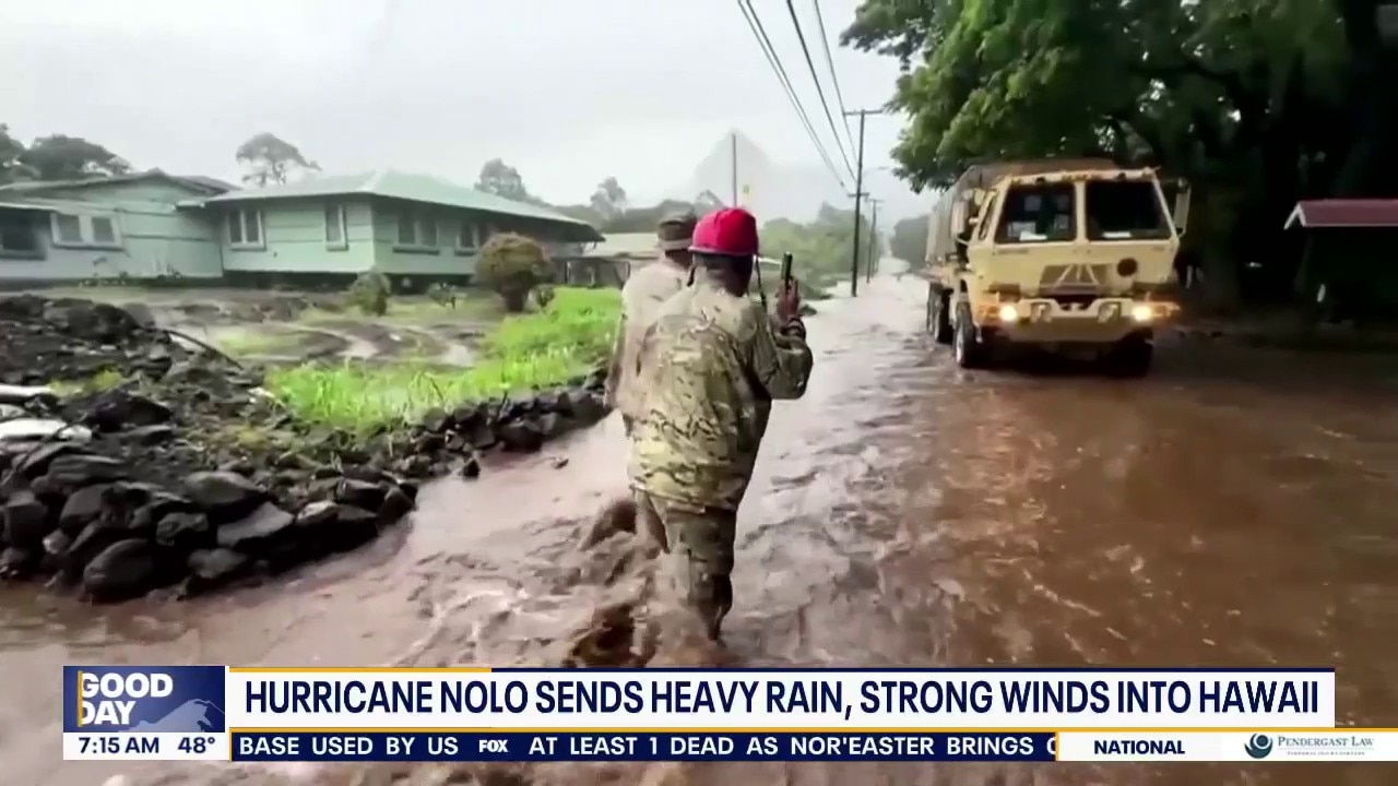 Hurricane Nolo hits Hawaii, nor'easter slams East Coast US