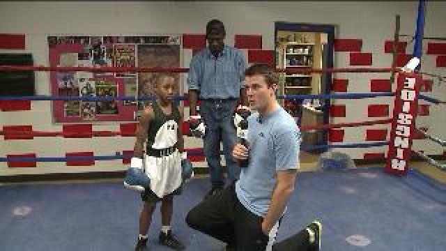 Learning about boxing at King Community Center