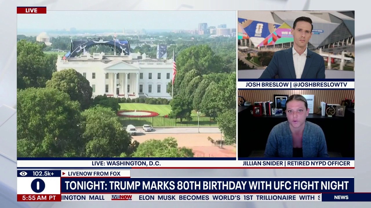 Trump marks 80th birthday with UFC Freedom 250