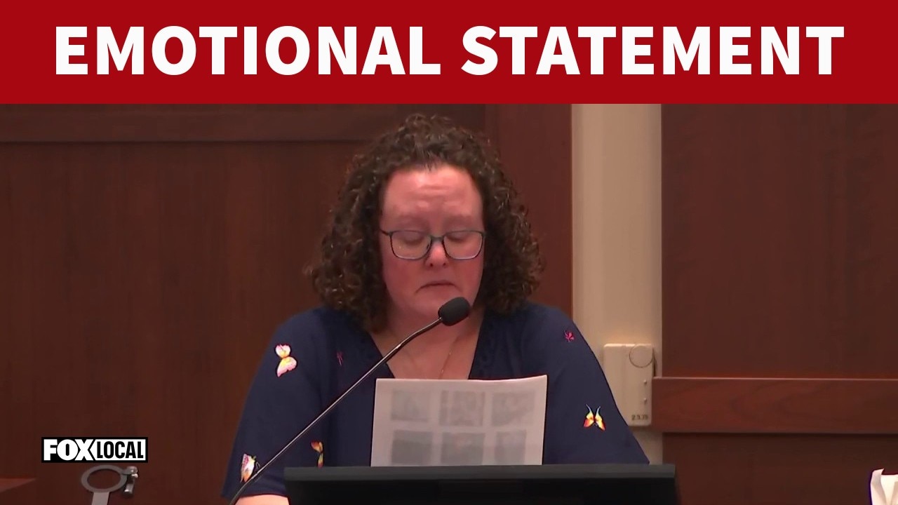 Emotional statement from Christine Banfield's sister during murder sentencing