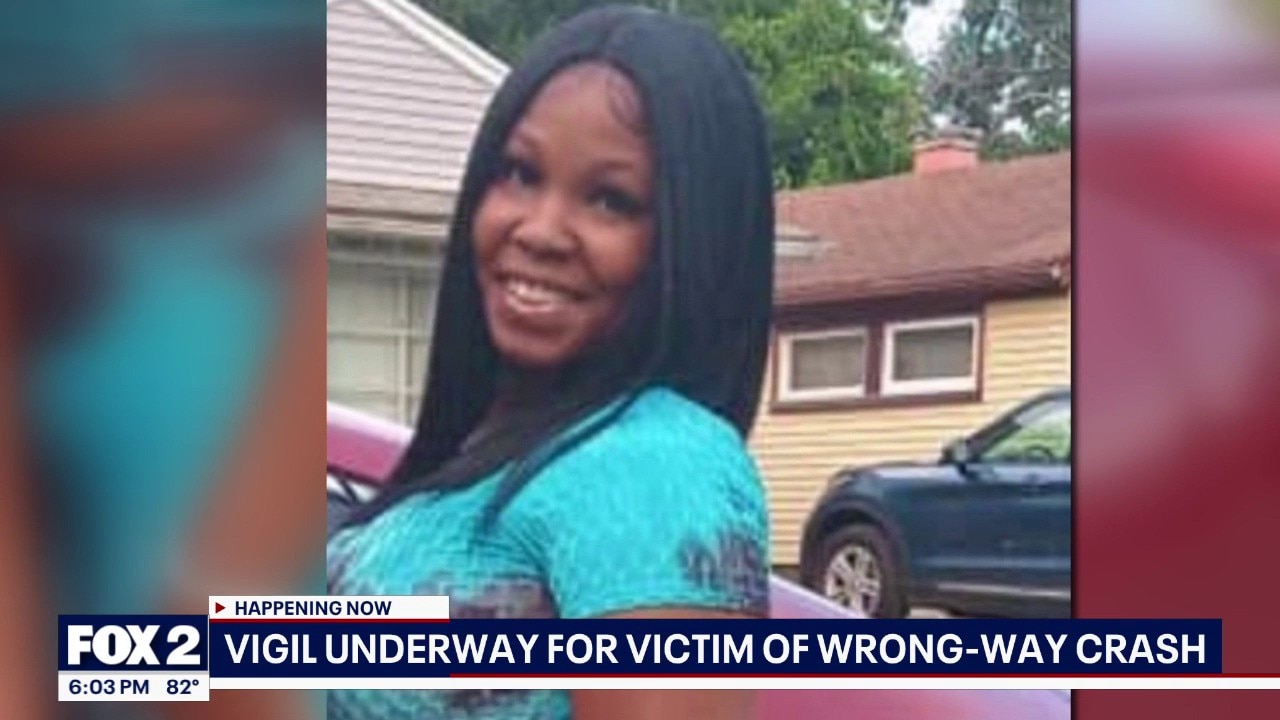 Vigil for victim of wrong way crash
