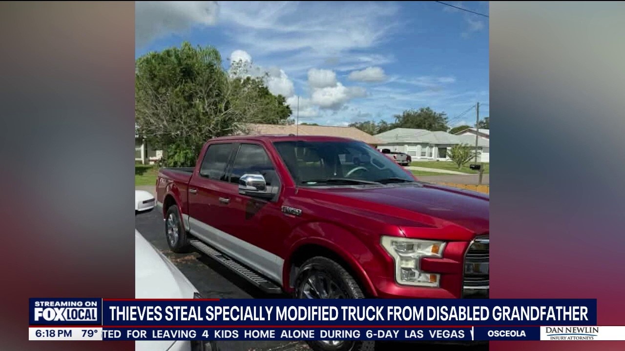 Modified truck of disabled senior stolen by thieves