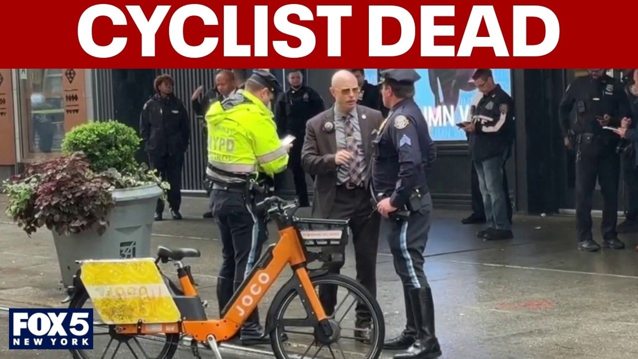 Dump truck driver hits and kills cyclist near Penn Station