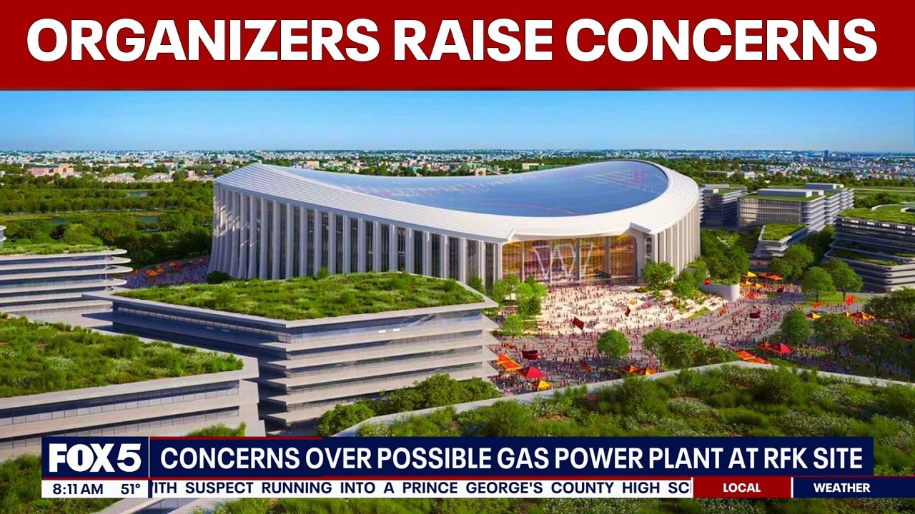 Organizers raise concerns over potential gas-fired power plant at RFK Stadium site