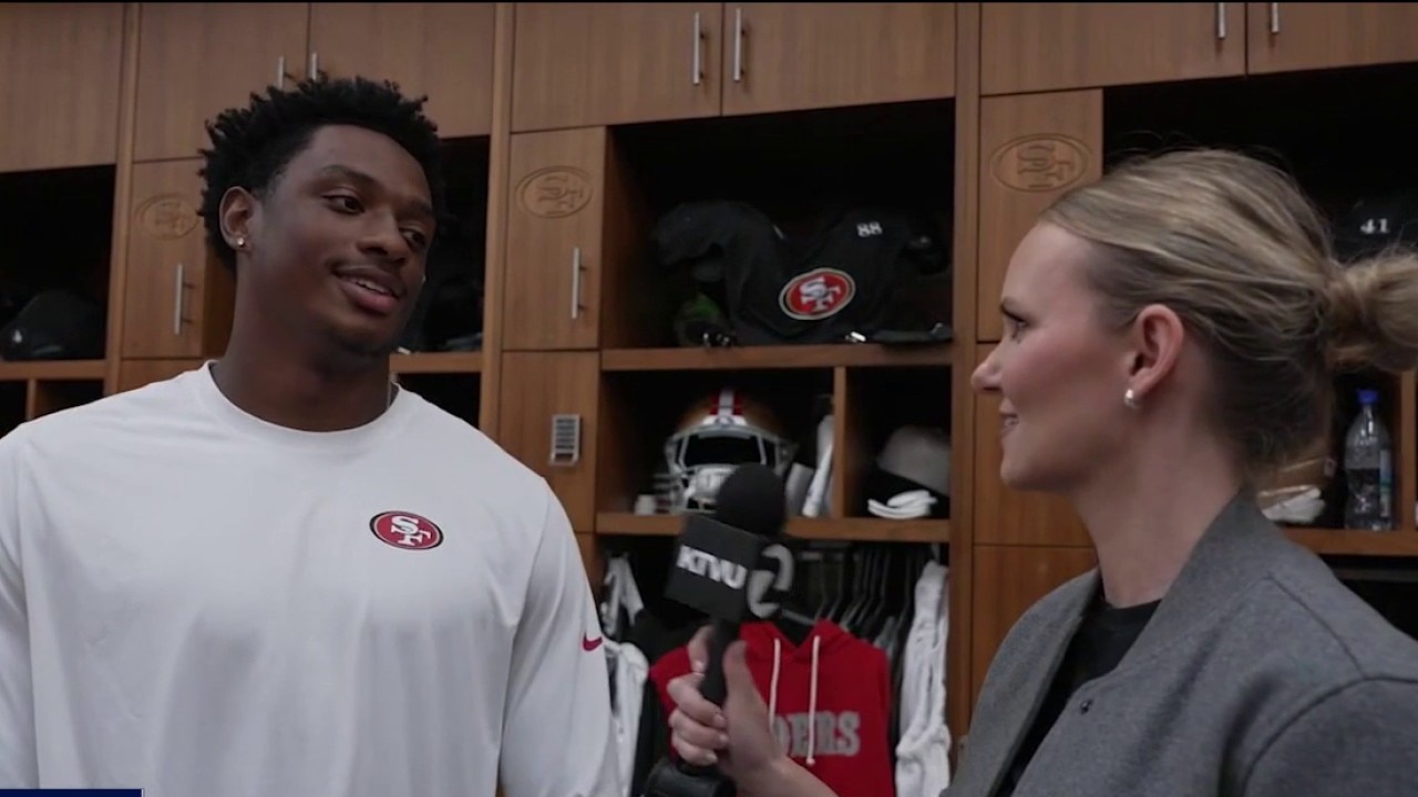 49ers lockerroom interivew with Jaden Dugger