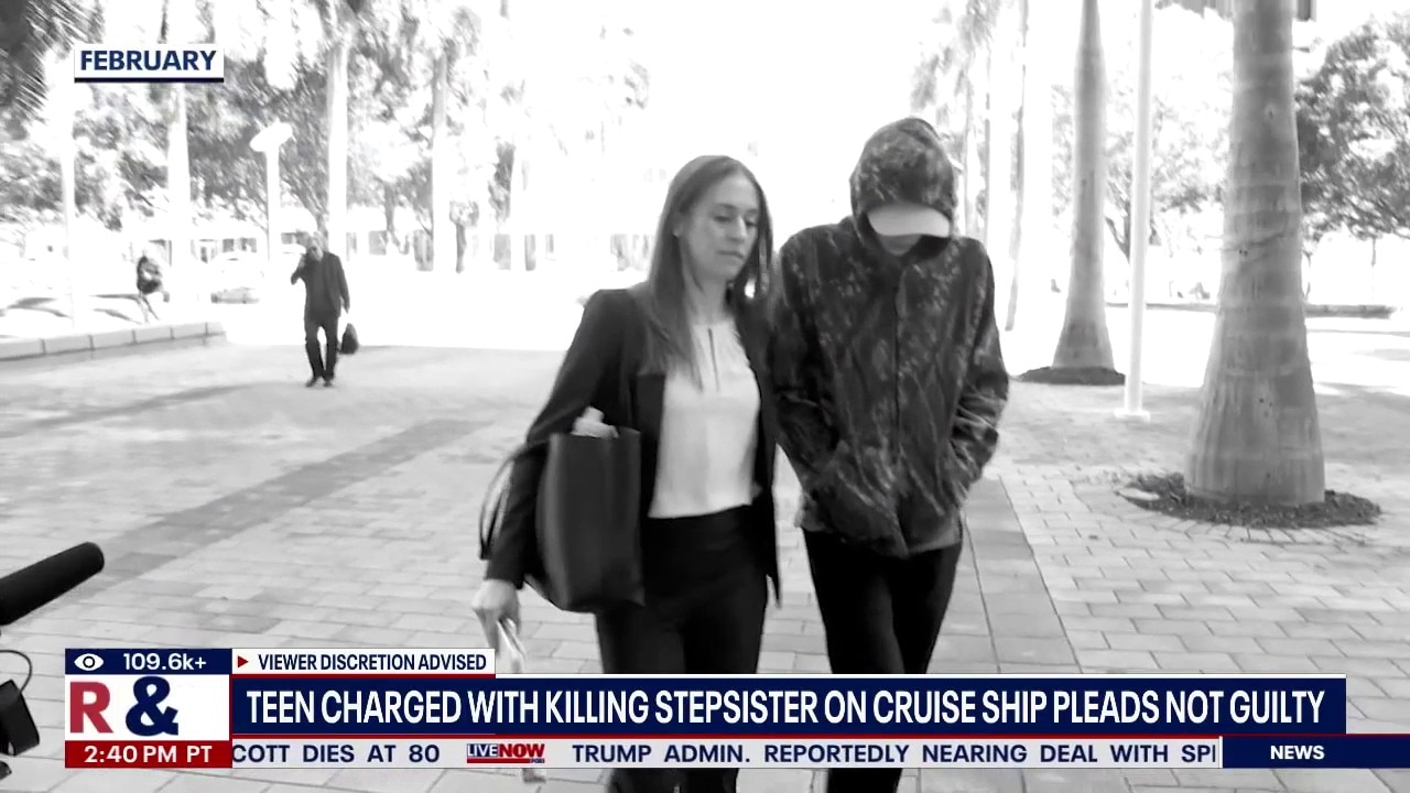 Teen pleads not guilty in stepsister's cruise death 