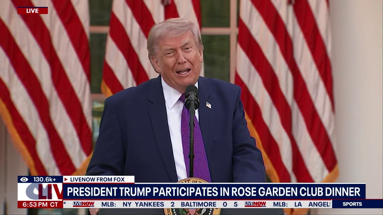 Trump participates in Rose Garden Club dinner 