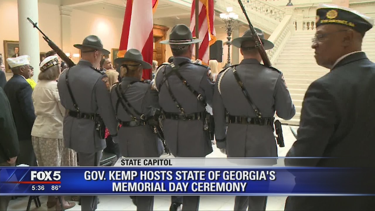 Gov. Kemp holds Memorial Day ceremony