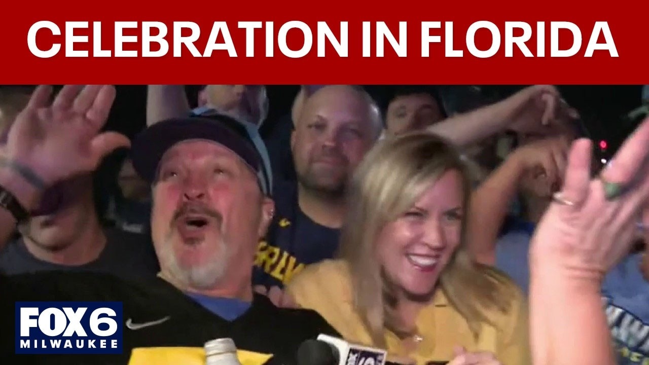 Brewers fans celebrate World Series win in Florida