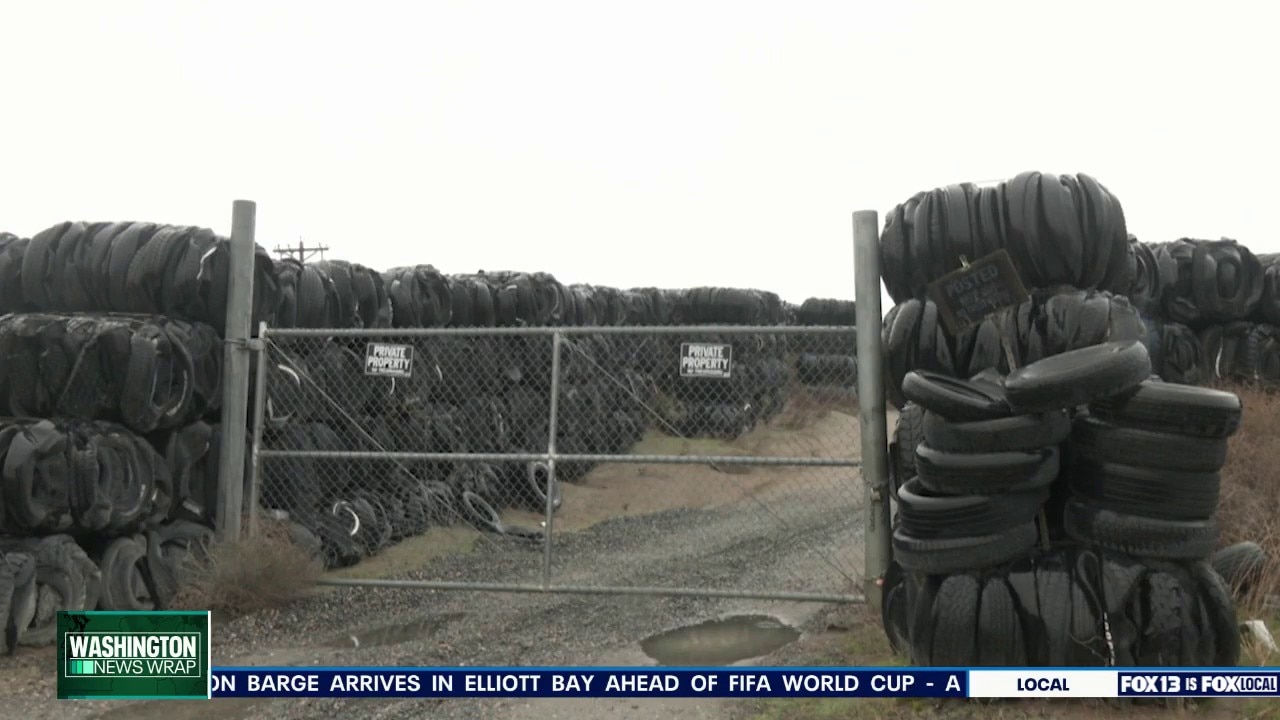Massive tire pile in Richland, WA close to being removed