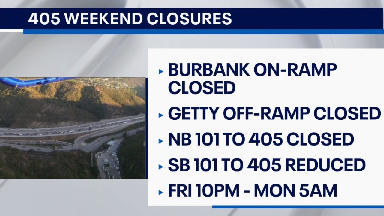 405, 605 Freeway weekend closures