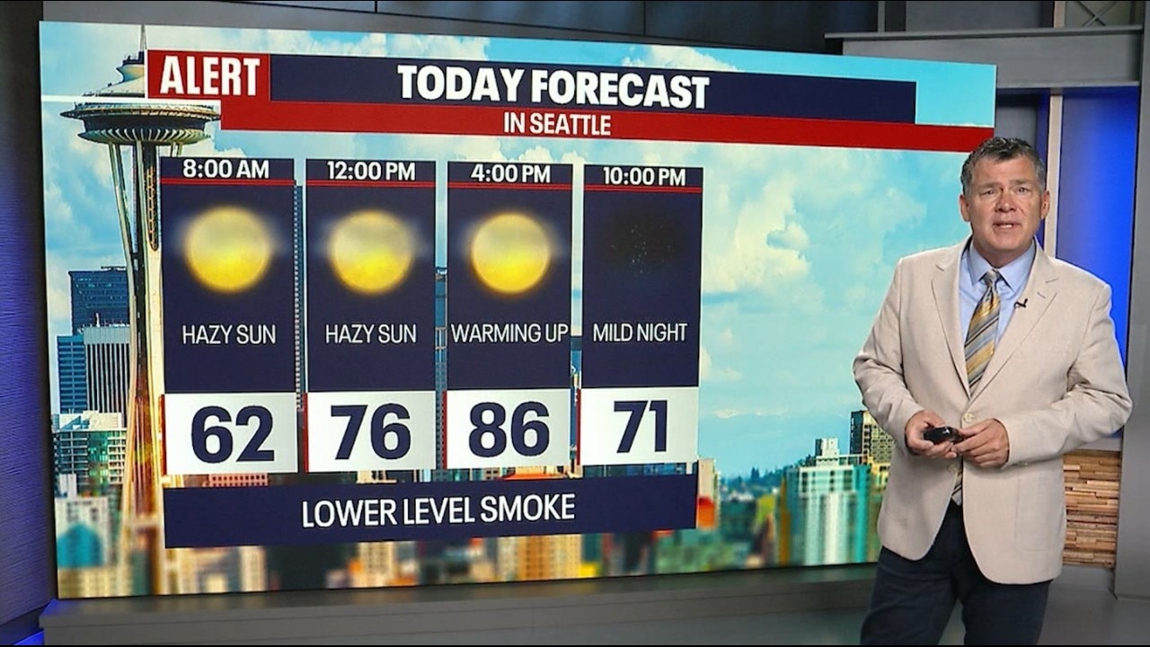 Seattle weather: Smoky skies and hot temperatures