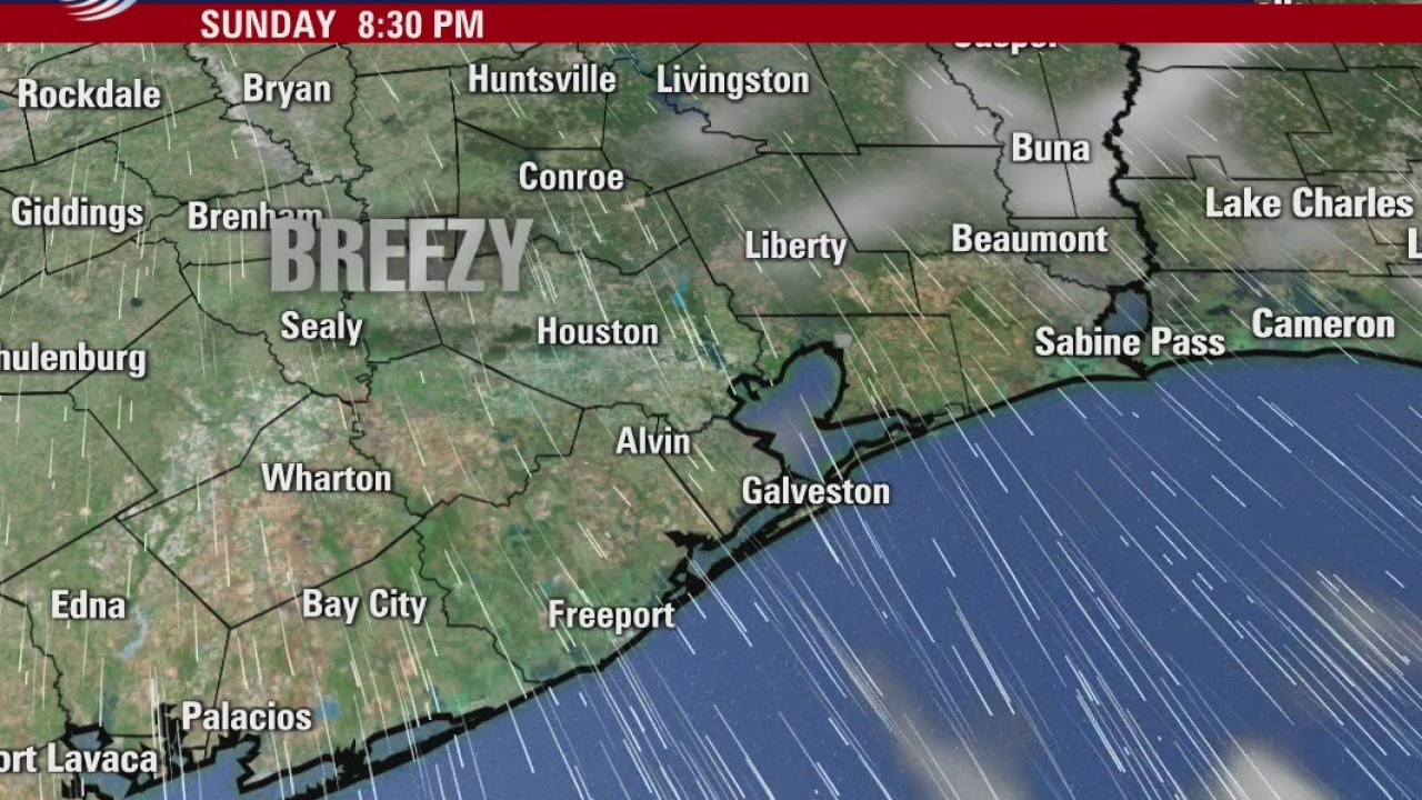 Sunday afternoon weather forecast