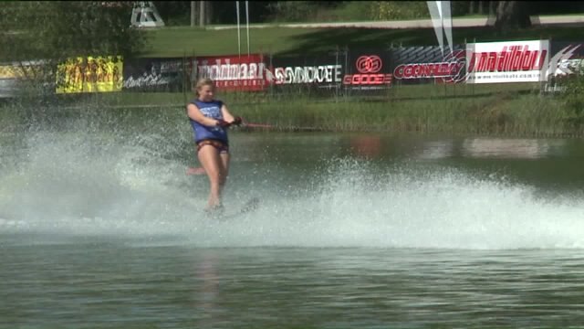 Make your way to the Veterans Park Lagoon, check out world-class waterskiing