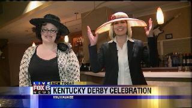 Laura checks out hats for Kentucky Derby celebration