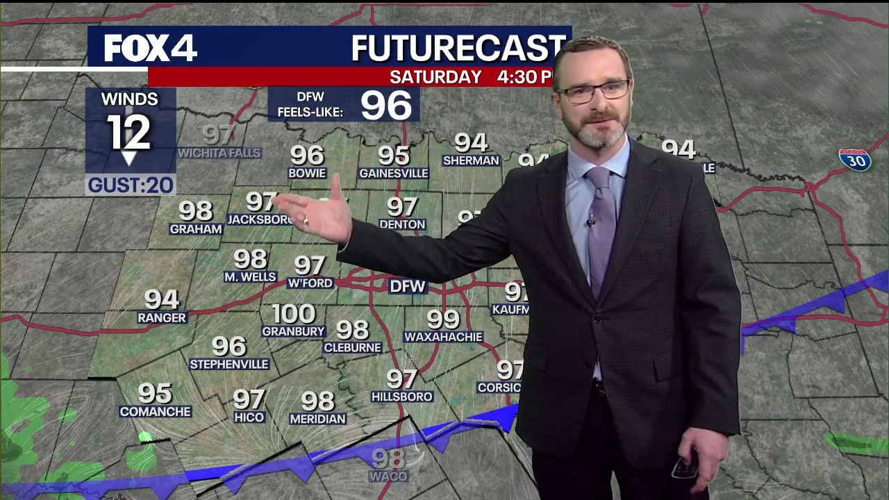 Dallas weather: July 31 evening forecast