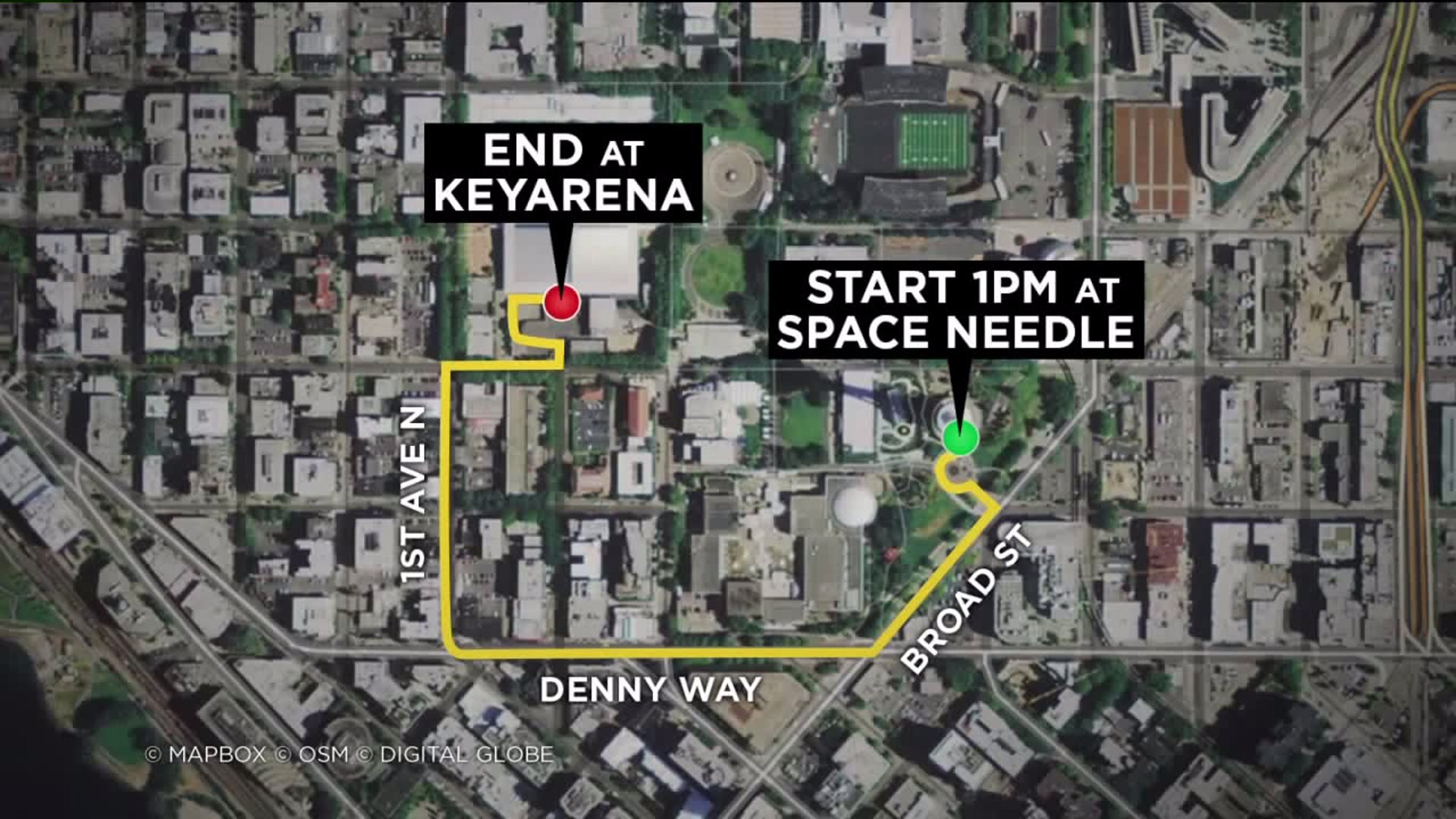 Seattle Storm parade details map