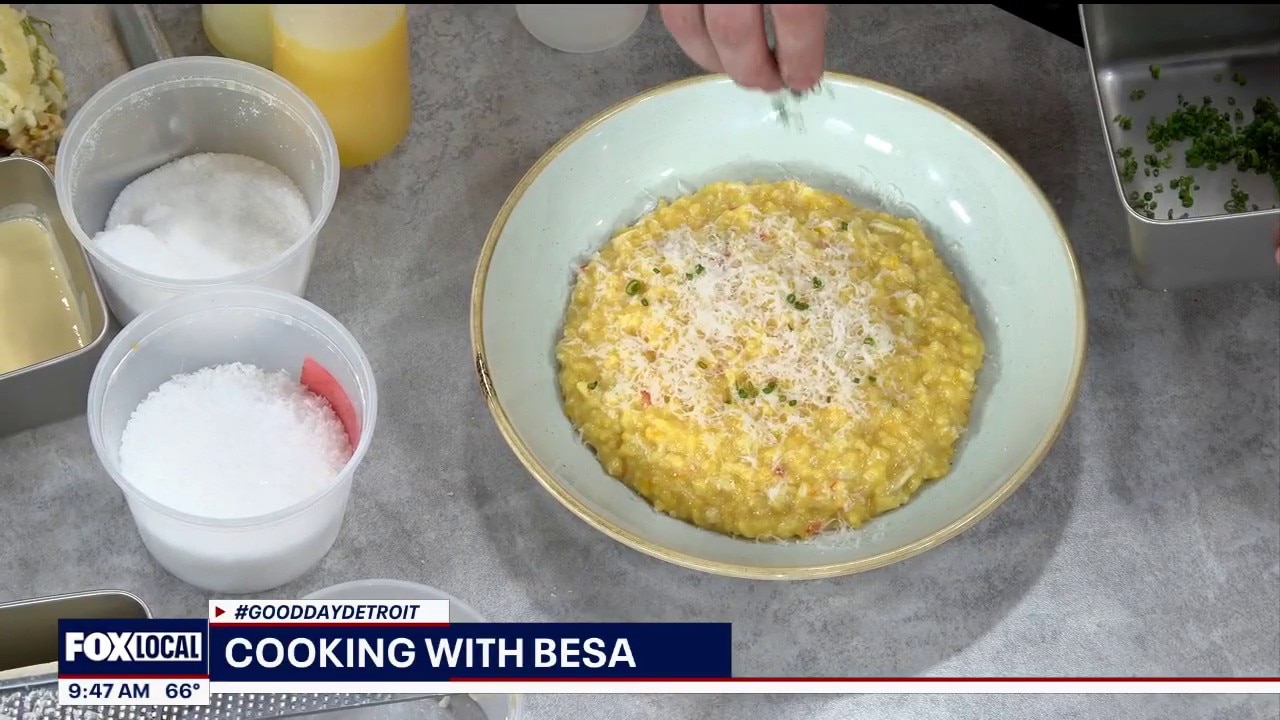 Making risotto with Besa
