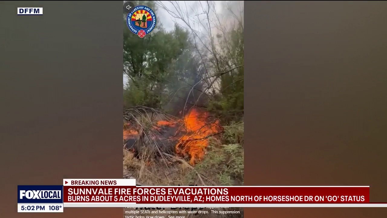 Sunnvale Fire sparks evacuations; forward progress stopped