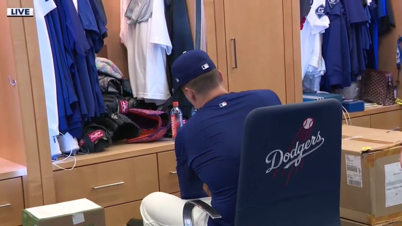 Inside the Dodgers locker room ahead of NLDS game 1