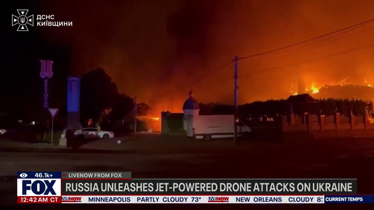 Russia unleashes jet-powered drone attacks on Ukraine