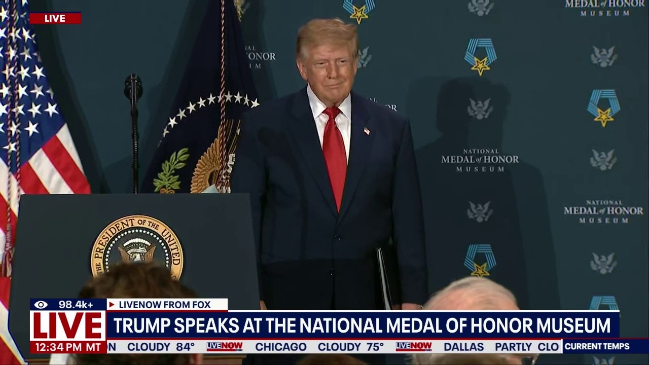 President Trump speaks at National Medal of Honor Museum