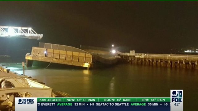 Seattle tunnel barge spills soil into Elliott Bay