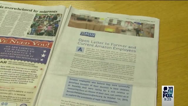 ACLU explores lawsuit against Amazon