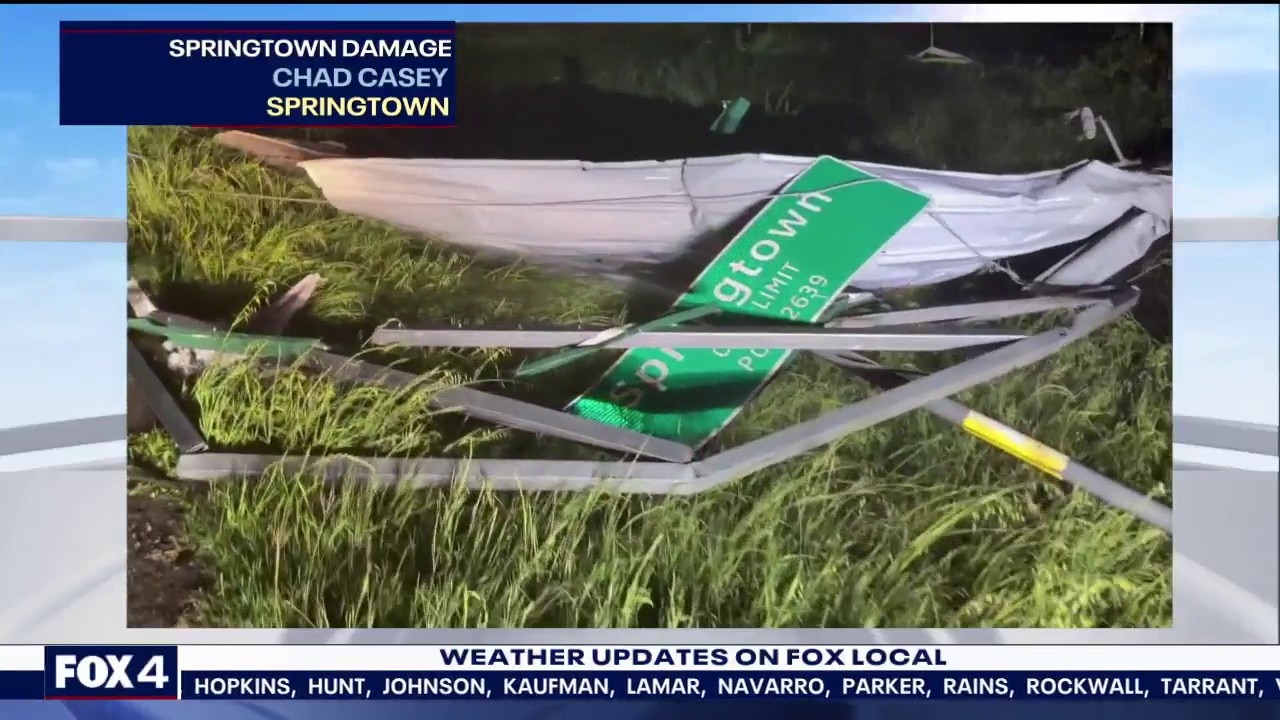 Damage seen in Springtown after tornadic storm hits