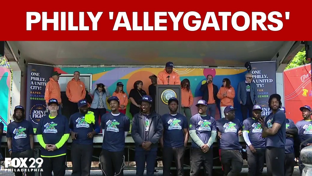Philadelphia’s 'Alleygators' are cleaning city alleyways 