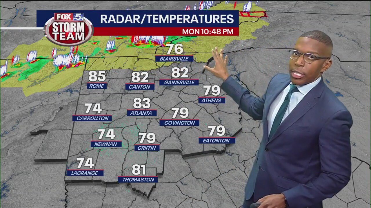 Monday night forecast