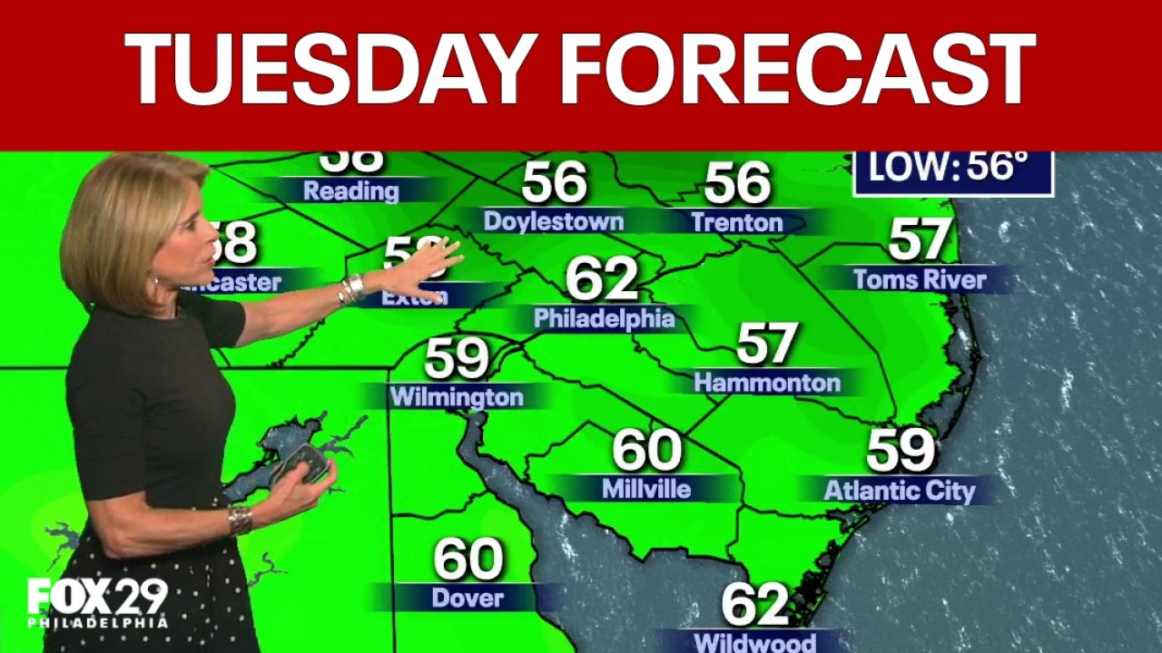Philadelphia weather: Tuesday evening forecast