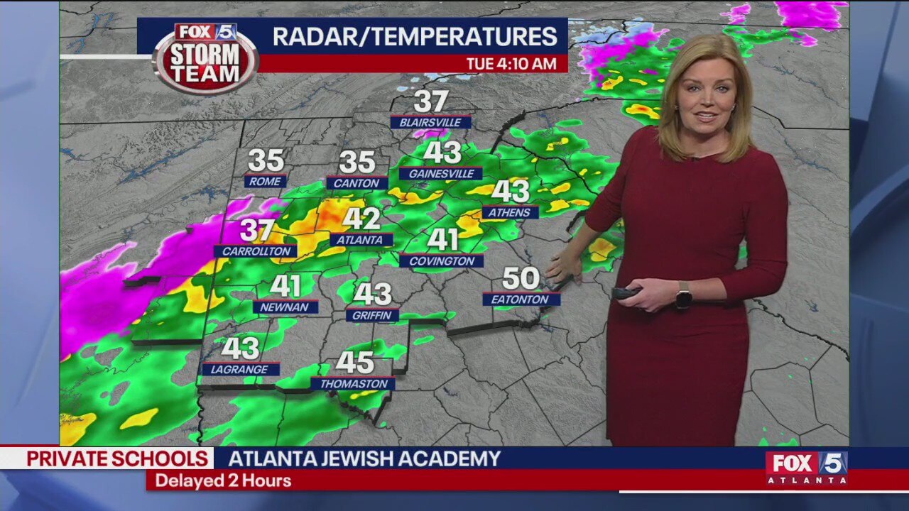 Tuesday morning winter weather update