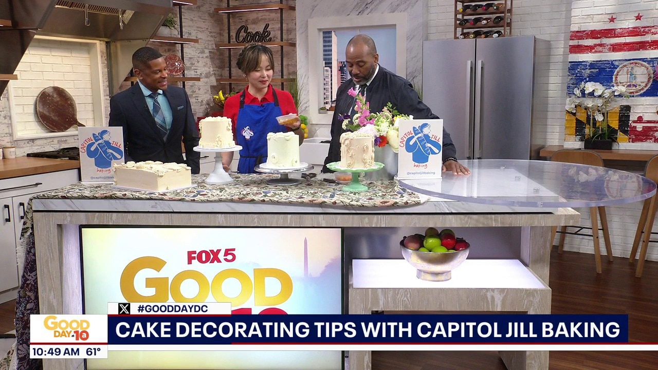 Cake decorating tips with Capitol Jill Baking