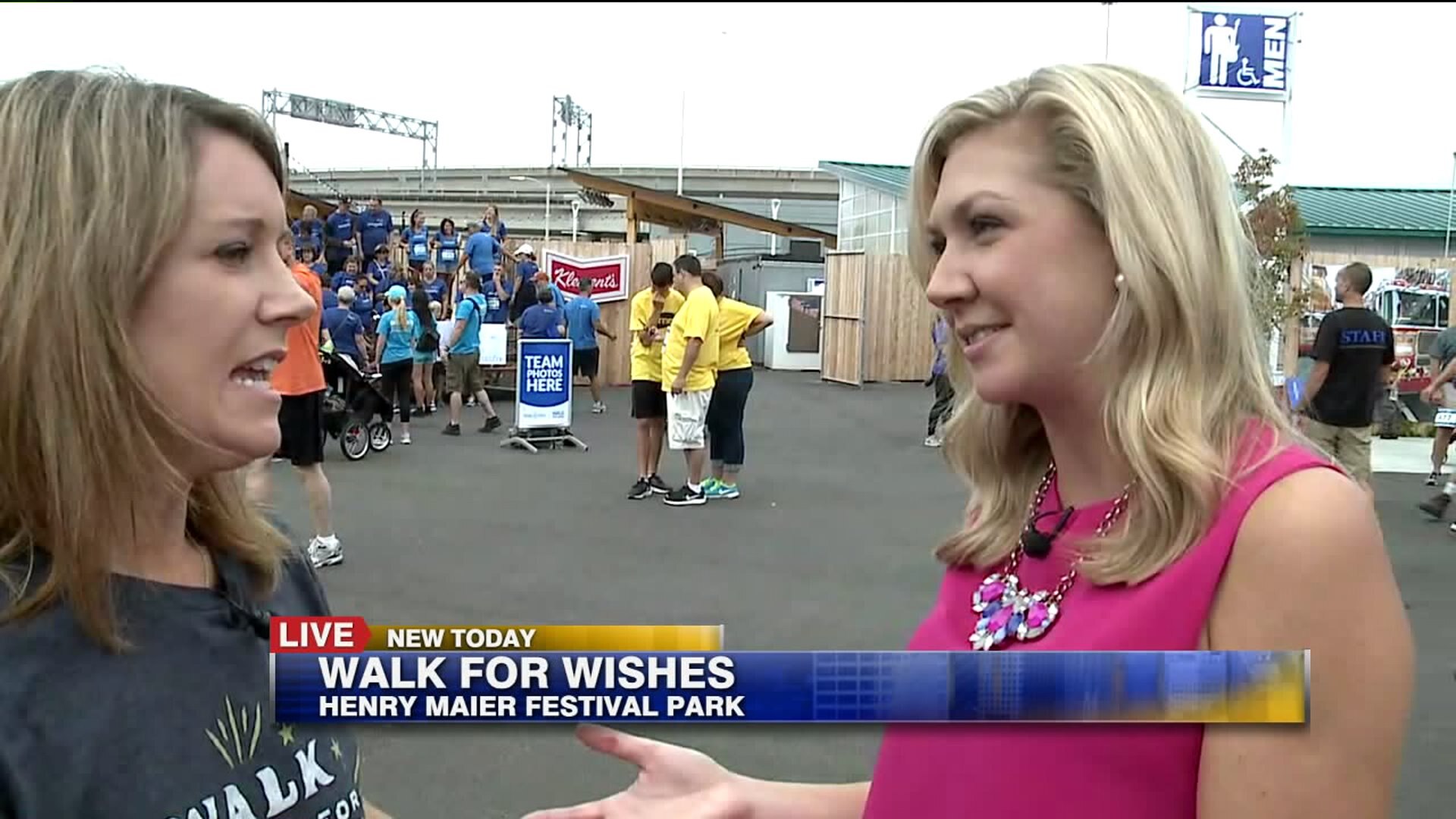 Meeting the Emcee for Milwaukee`s Walk for Wishes event