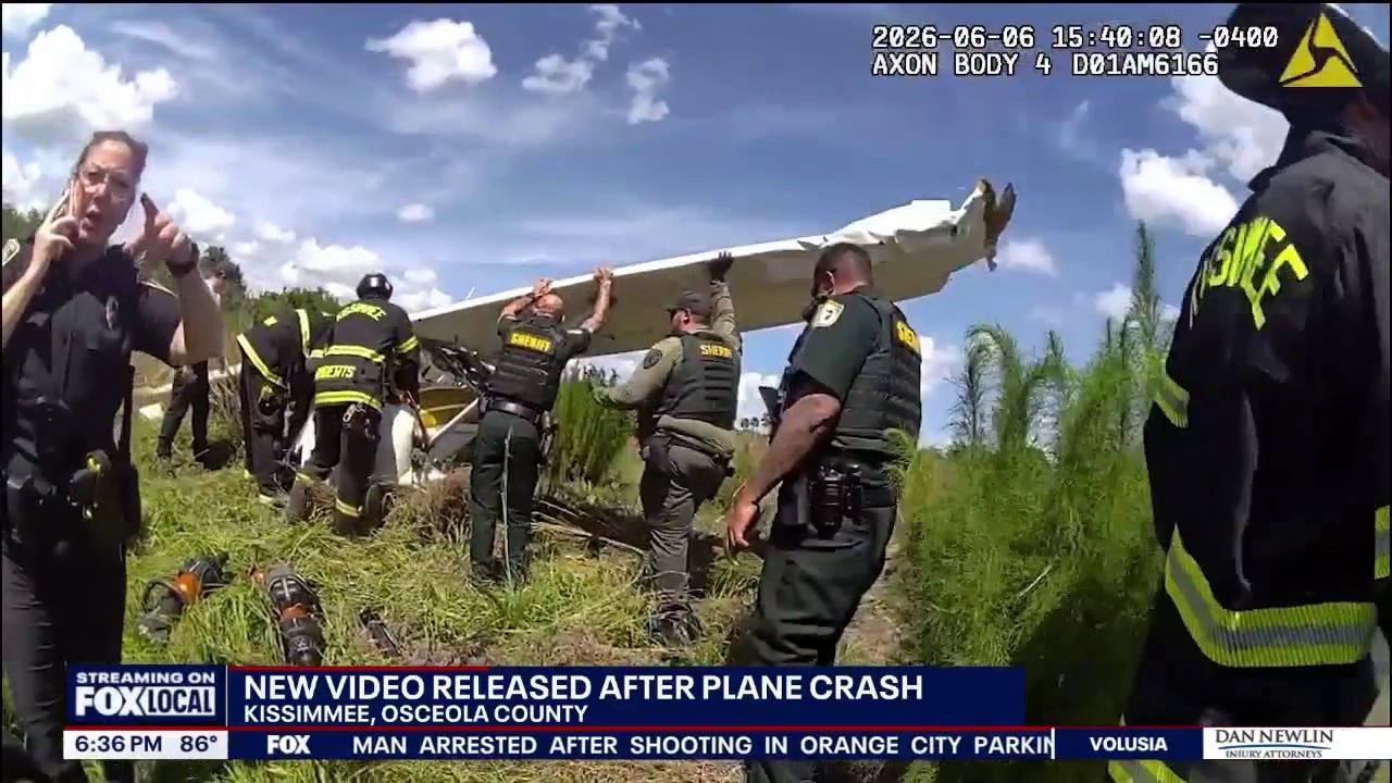 New video shows aftermath of Kissimmee plane crash