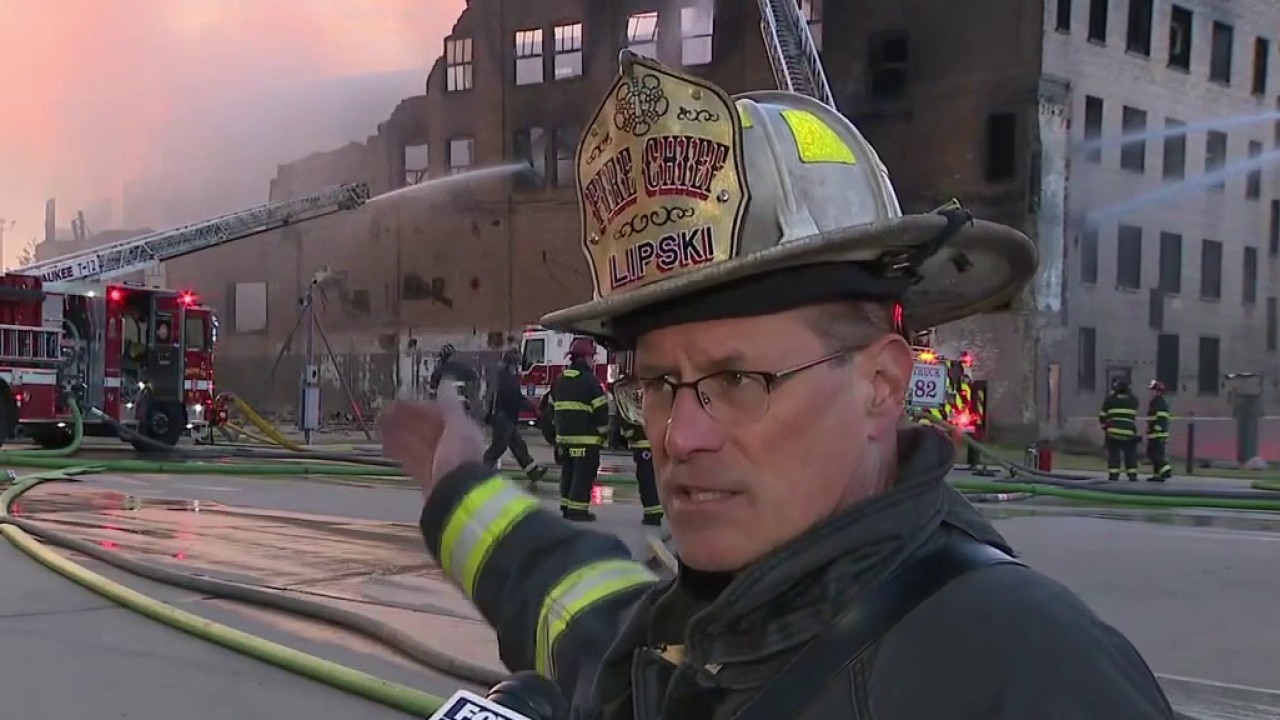 Fire Chief Aaron Lipski talks Milwaukee warehouse fire
