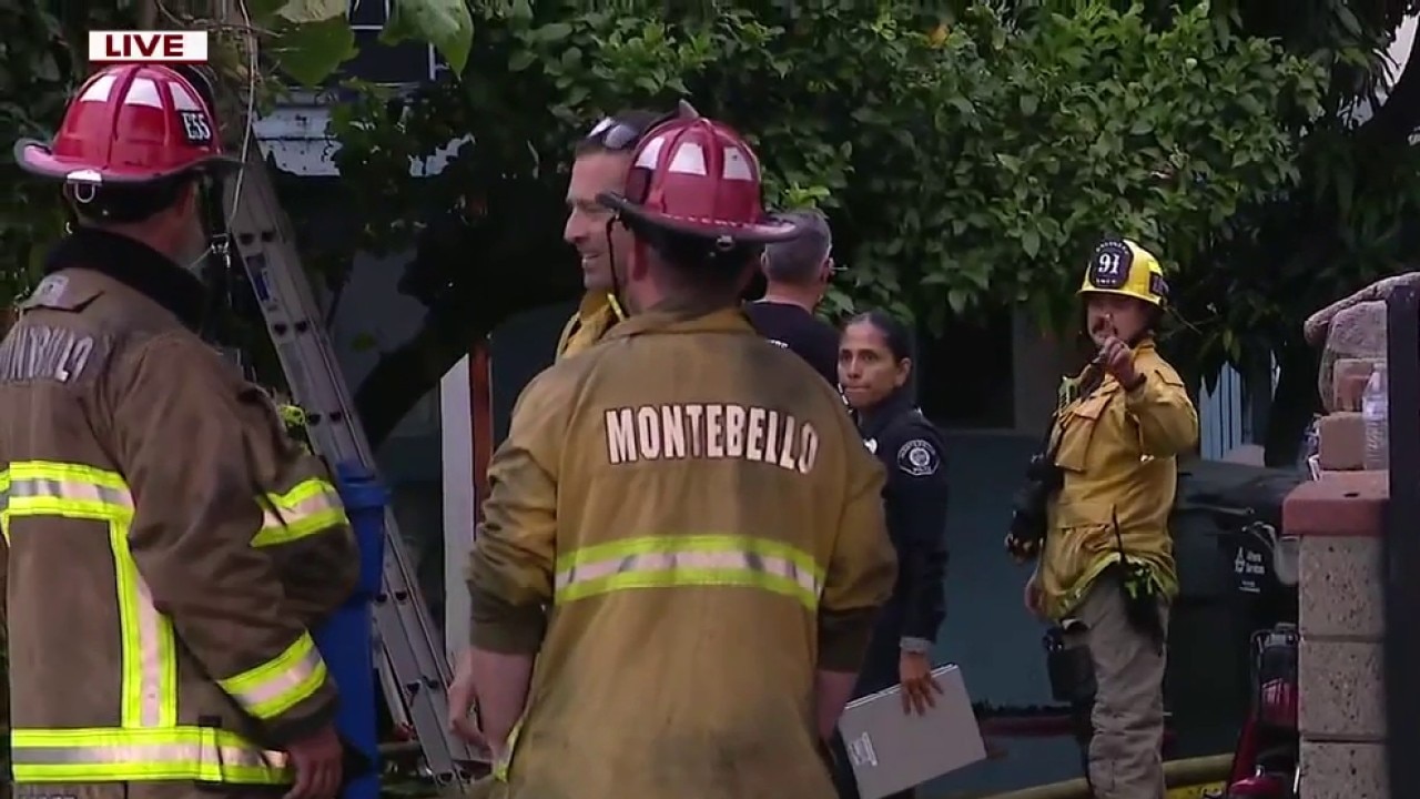 At least 1 hurt in Montebello house fire