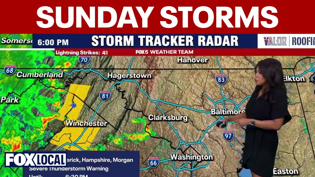 DC weather forecast: Severe thunderstorm watch, flood risk Sunday night