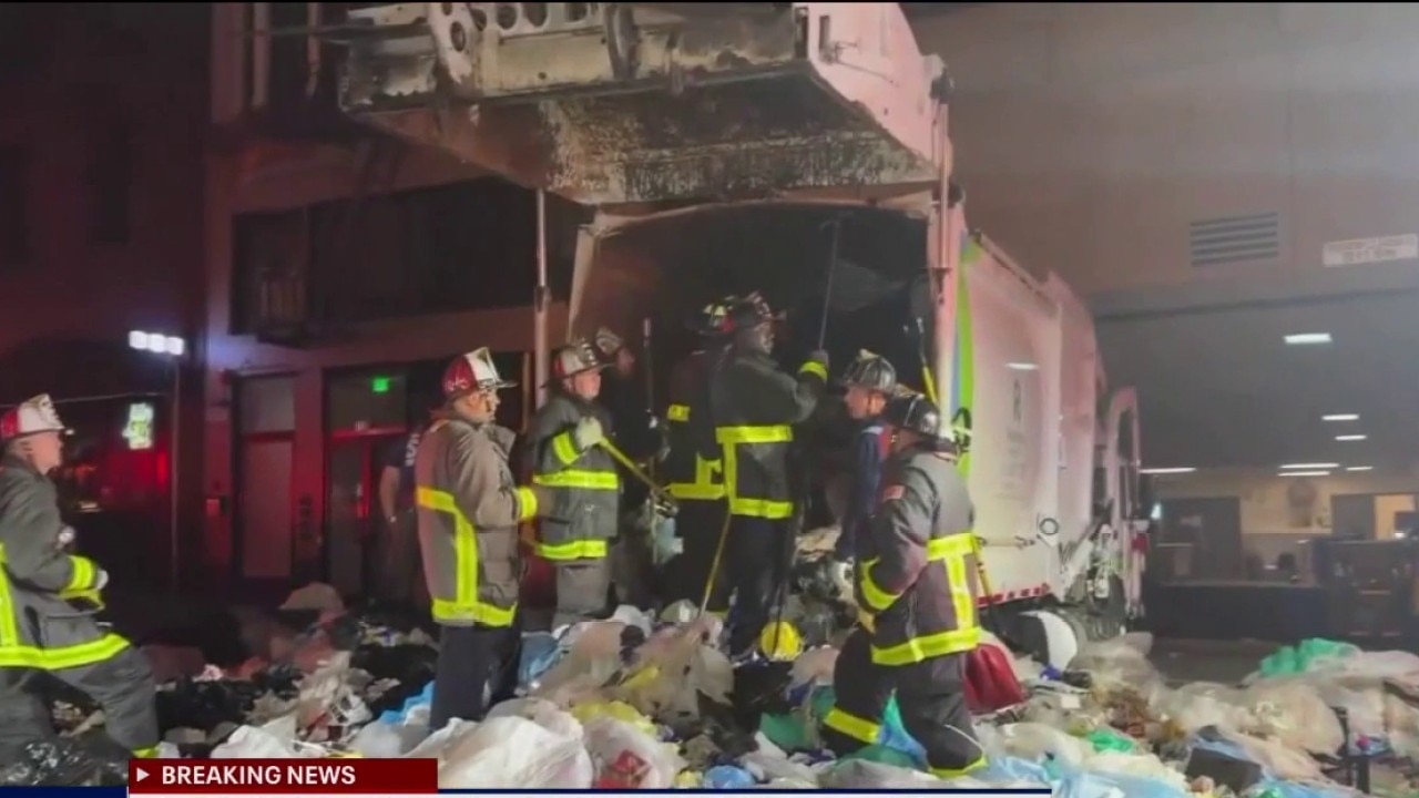 Man stuck in San Francisco garbage truck