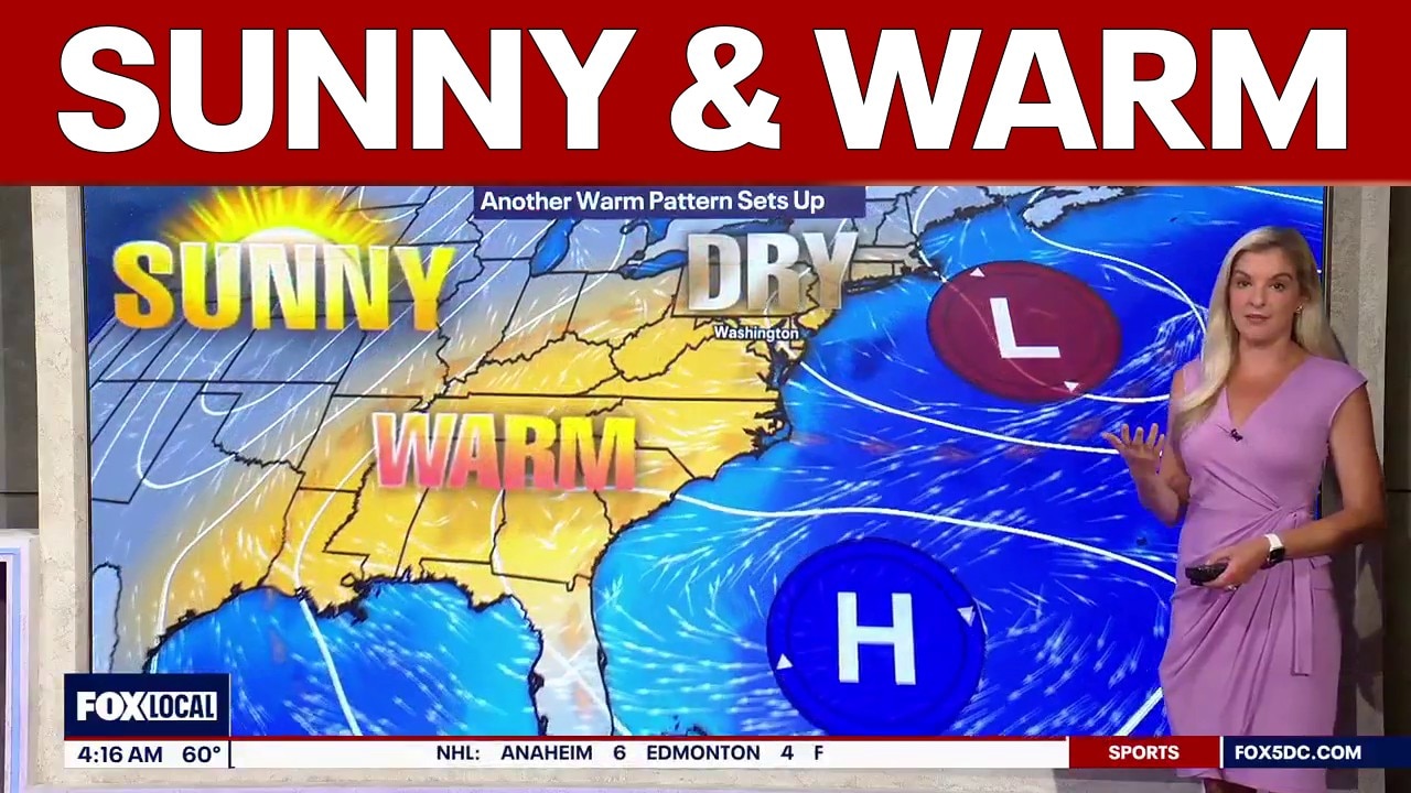 DC weather: Sunny, warm & dry Thursday