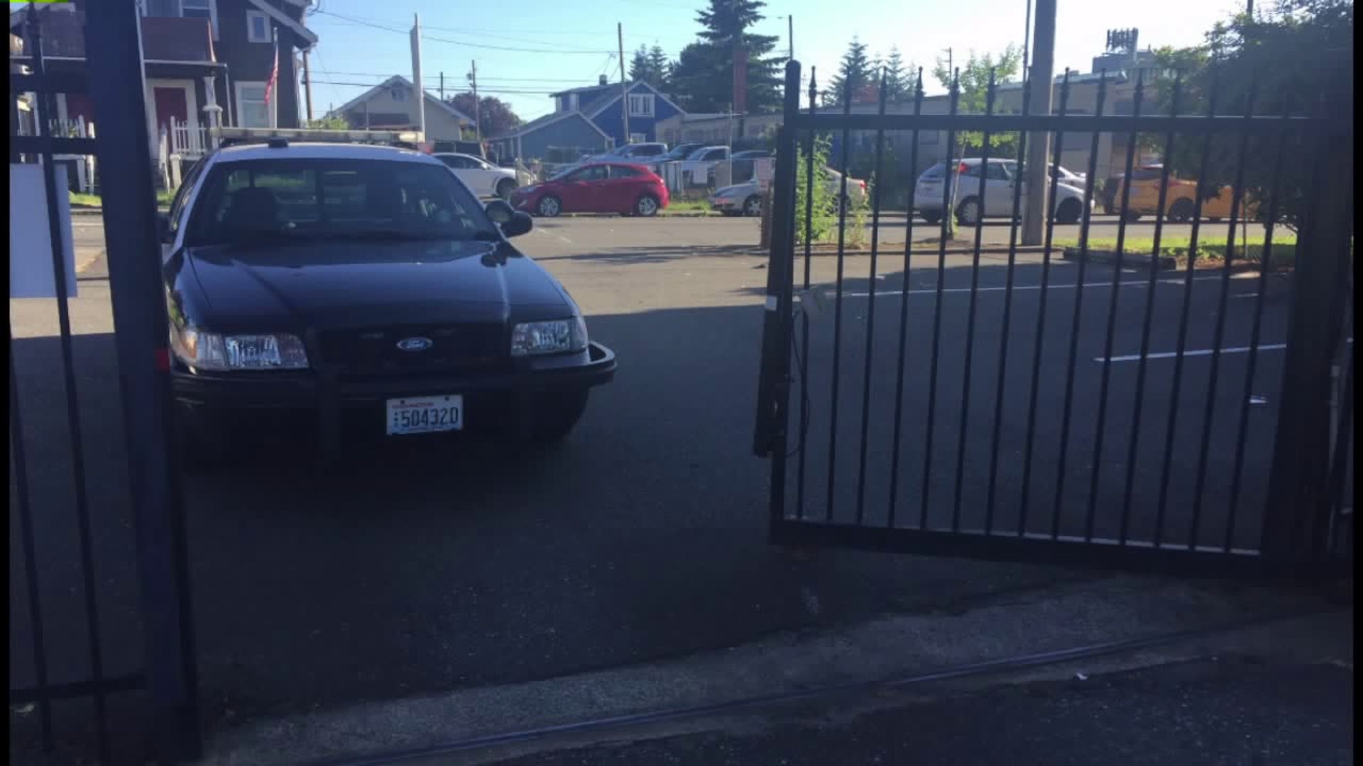 Man drives through gates at Bremerton Police Dept.