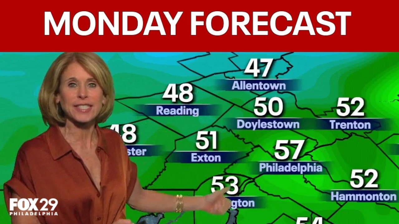 Philadelphia weather: Monday evening forecast