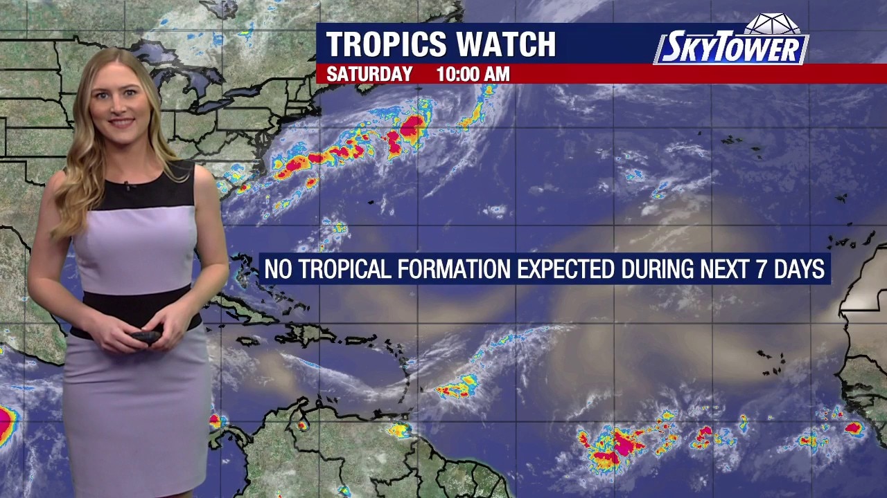Saharan dust returns, but tropics remain quiet