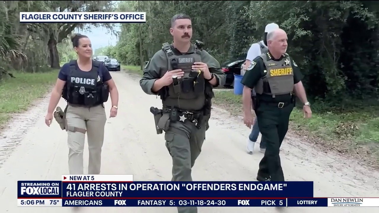 40 registered sex offenders arrested in Flagler County operation