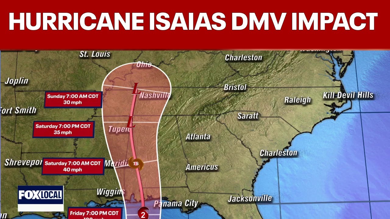Hurricane Isaias DMV Impact: Waves of rain this Weekend 