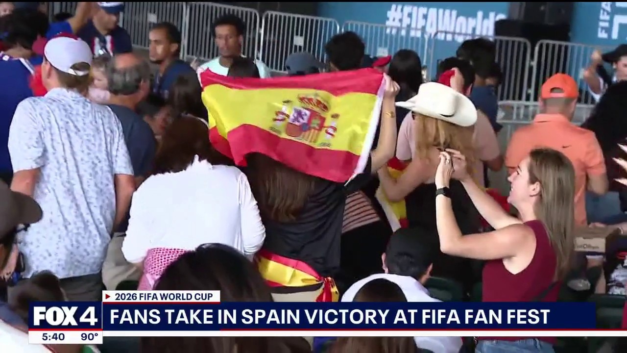 Spain fans fill FIFA Fan Fest Dallas for win over France