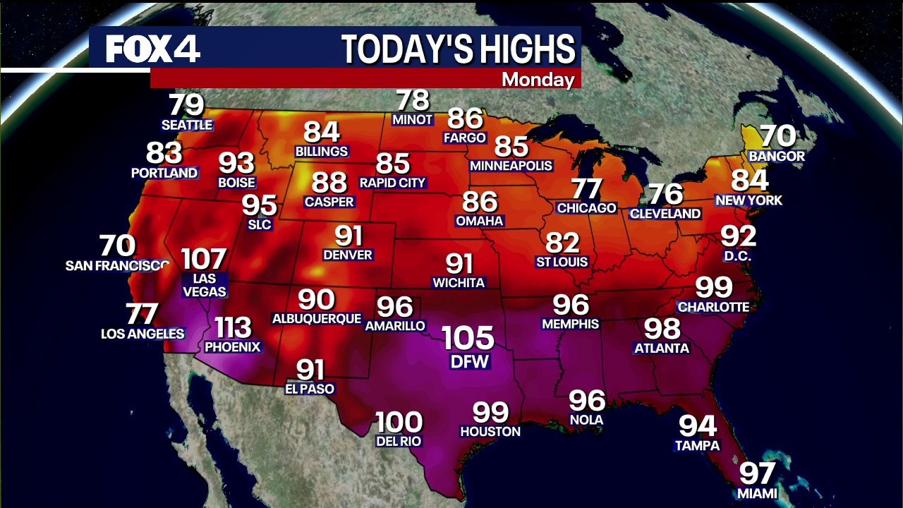 Dallas weather: August 17 morning forecast