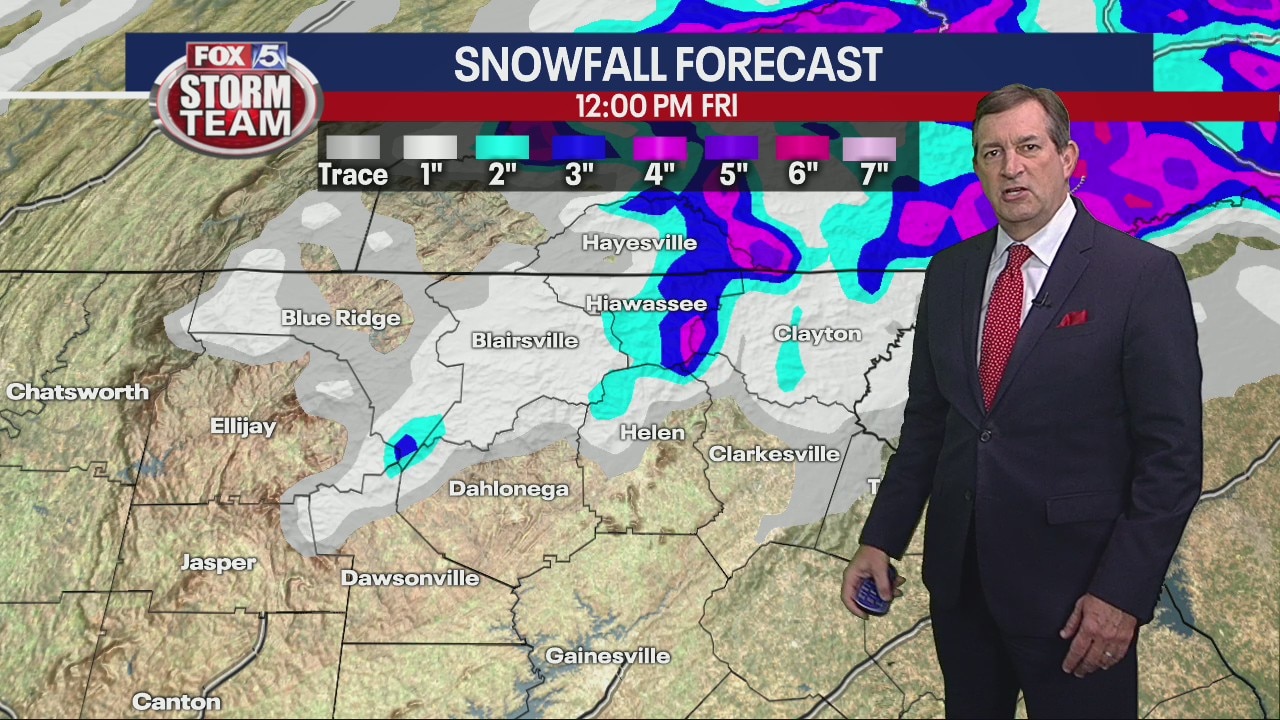 Thursday evening forecast